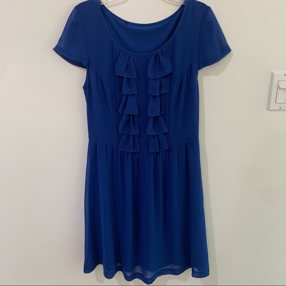 Blue Ruffle Dress